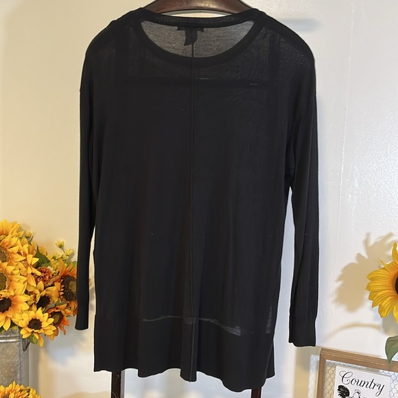 H&M women’s size small long sleeve knit black tunic sweater - Picture 4 of 4
